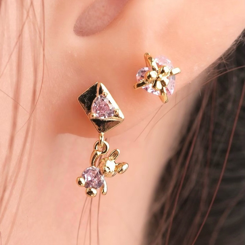 More Than Piercing: D015 Rabbit Letter Dangle (1 pc) | Shopee Thailand