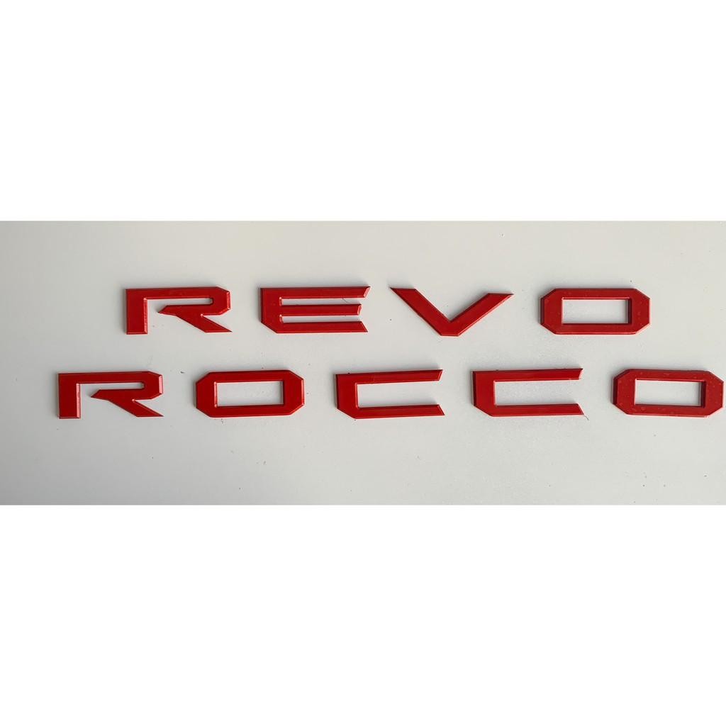 ตัวอักษรฝากระโปรงหน้ารถ TOYOTA REVO ROCCO Sticker รถจักร สติกเกอร์ Car ...