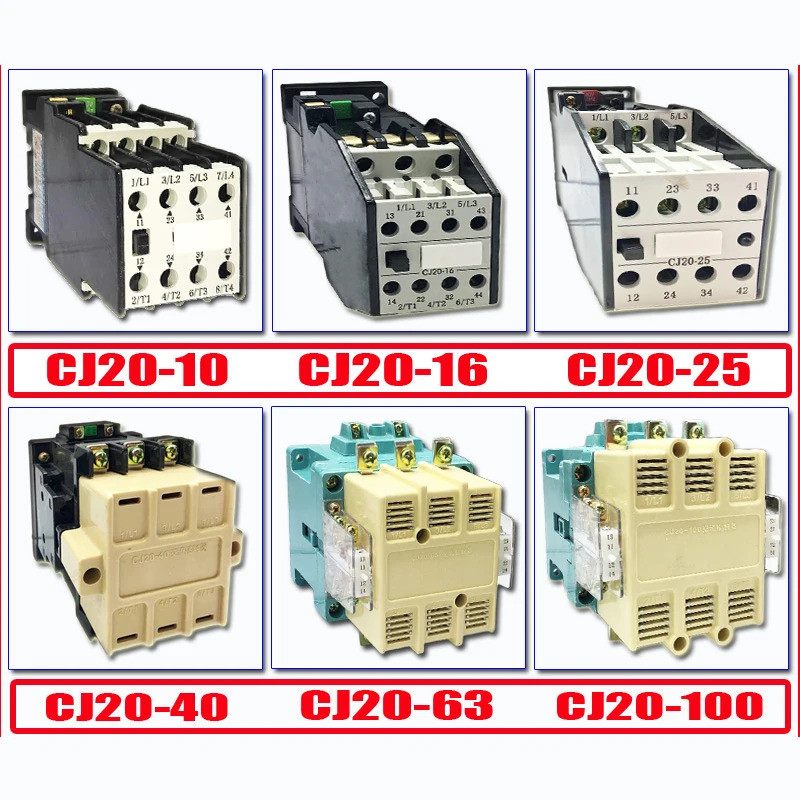 จุดติดต่อเงิน CJ20-10A CJ20-16 CJ20-25A CJ20-40A คอนแทคเตอร์ AC ...