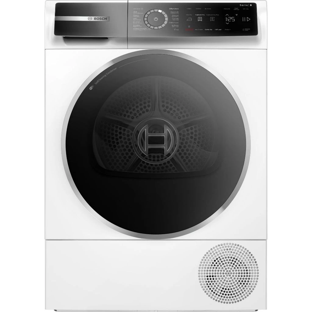Bosch เครื่องอบผ้าฝาหน้า ระบบฮีตปั้ม ซีรีส์ 8 ขนาด 9 กก. รุ่น WQB245B0TH