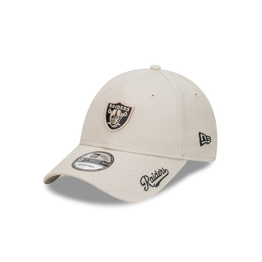 New Era หมวกรุ่น Las Vegas Raiders Black Visor Script Stone 9FORTY Cap ...