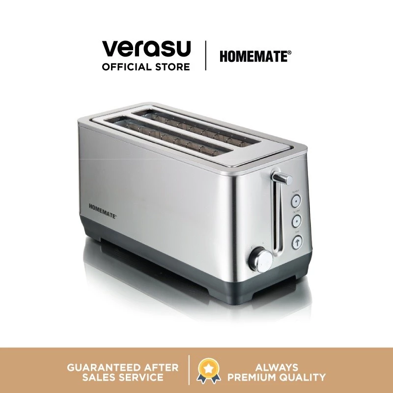 14. HOMEMATE เครื่องปิ้งขนมปังแผ่นยาว 2 ช่อง รุ่น HOM-236031