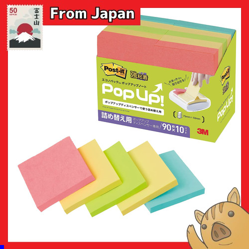 Post-it notes Sticky Notes Pop-up Notes Refill Multicolor 75×50mm 90×10 ...