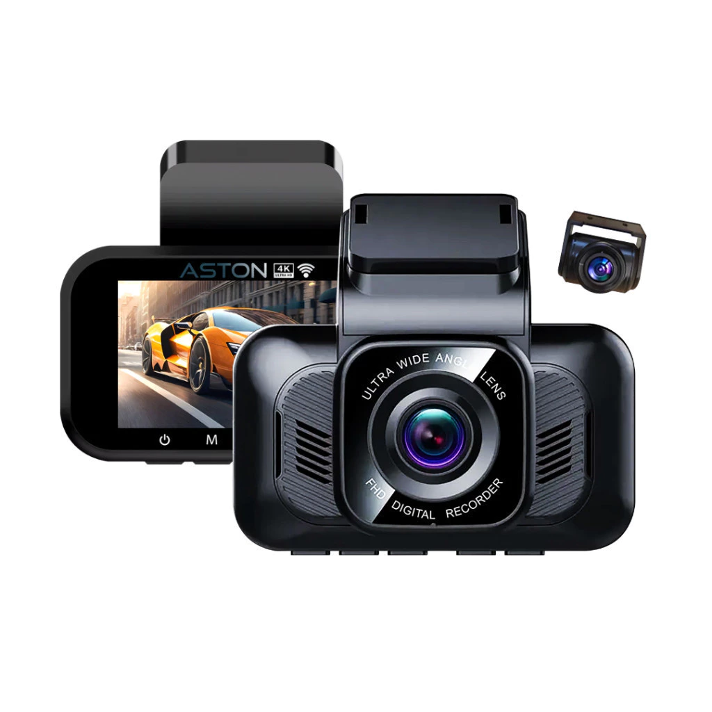 ASTON XR-4 กล้องติดรถยนต์ ชัดระดับ 4K WIFI กล้องรถหน้าหลัง กล้องหลังกันน้ำ อุปกรณ์ครบ ประกัน1ปี