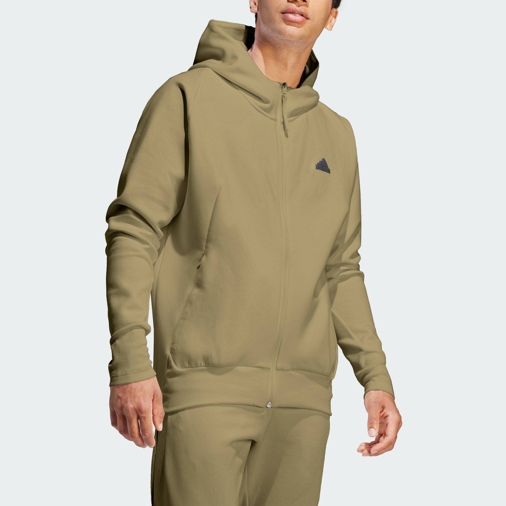 adidas Lifestyle Z.N.E. Premium Full-Zip Hooded Track Jacket Men Green ...