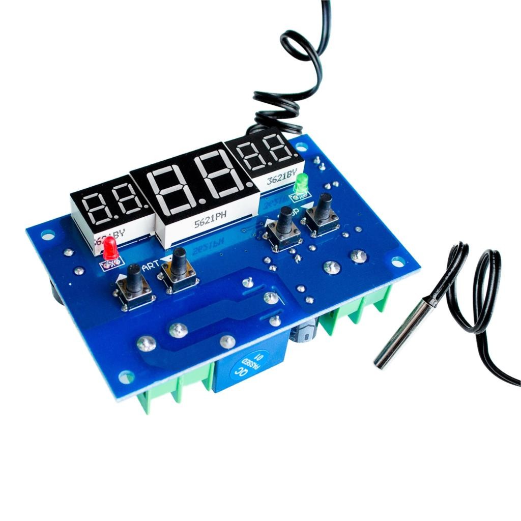 Thermomètre Digital Intelligent étanche DC12V – Sonde NTC, Affichage Rouge/bleu/vert Au Choix