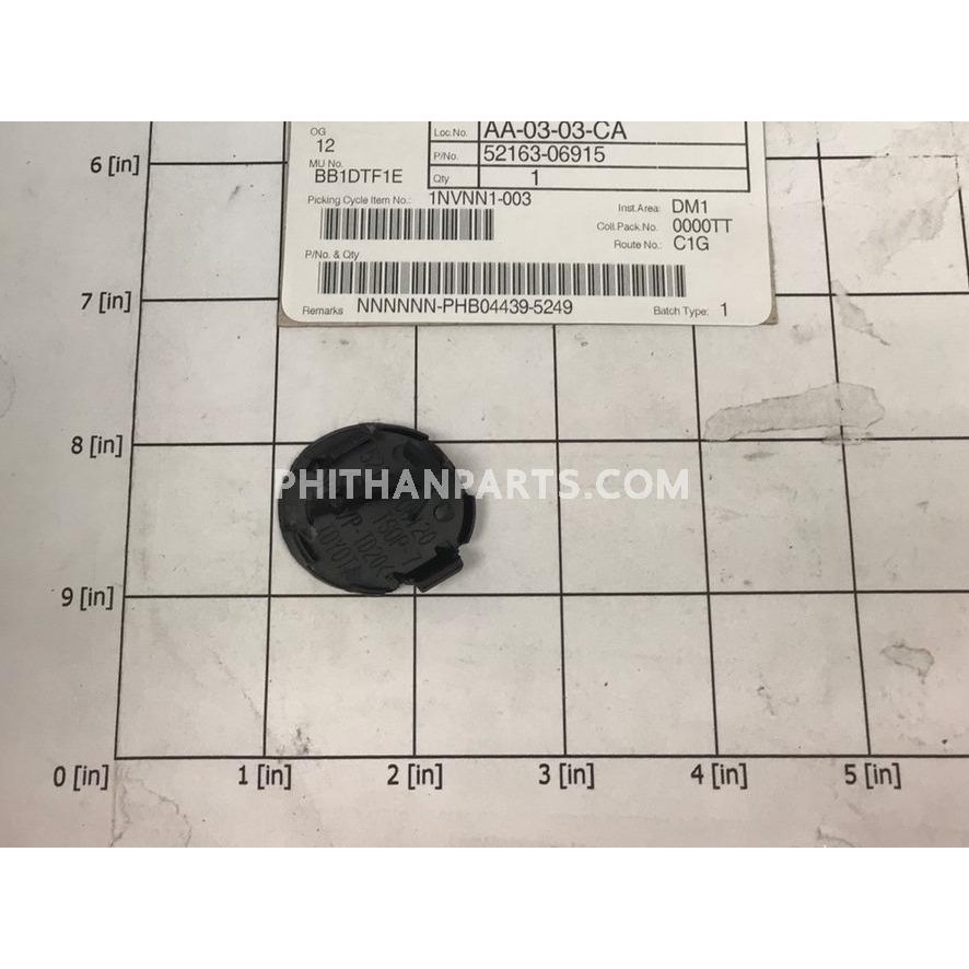 ฝาปิดน็อตยึดกันชนหลัง โตโยต้า PLATE RR BUMPER RH COLOR TOYOTA 52163 ...