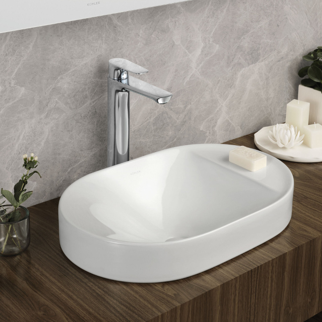 KOHLER (จัดส่ง 5-7 วัน) Chalice sleek vessel อ่างล้างหน้าแบบติด