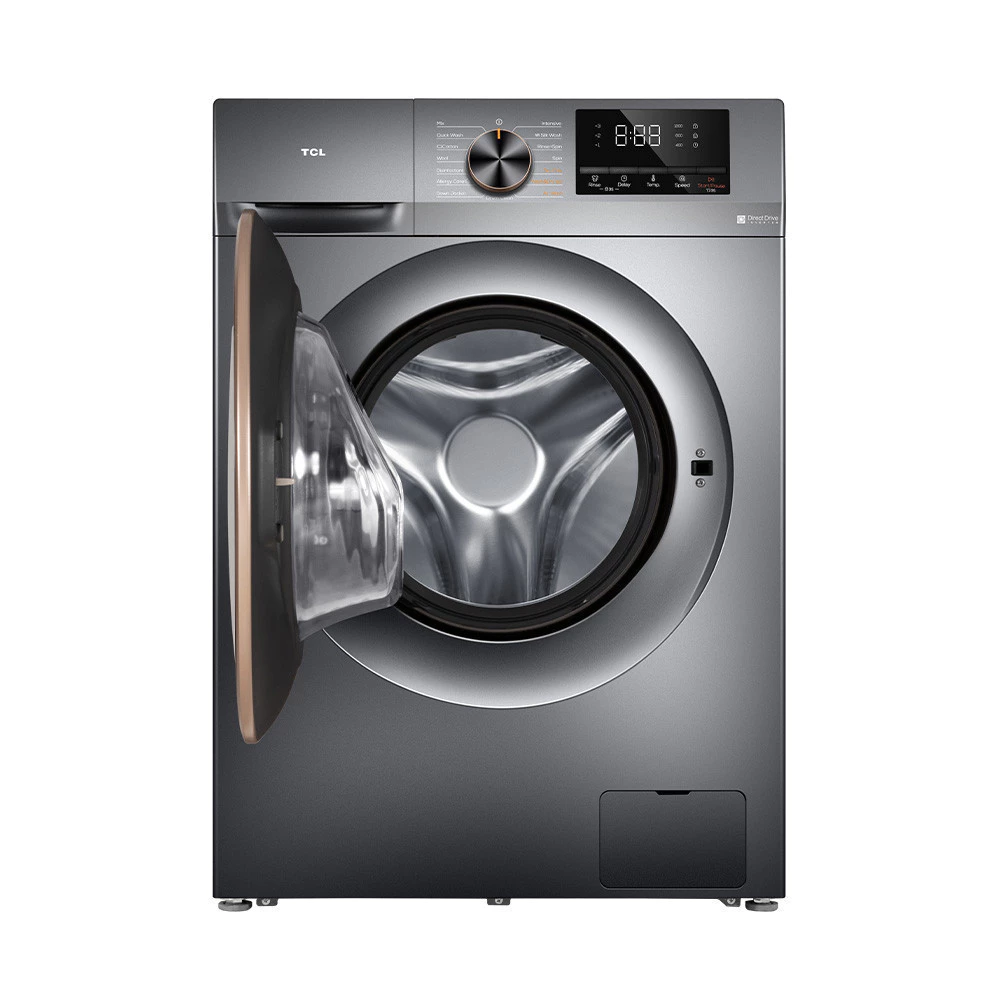 TCL WASH & DRY เครื่องซักอบผ้าฝาหน้า ซัก 10Kg. อบ 7Kg.รุ่น WT11EPWDG มอเตอร์ Inverter Direct Drive
