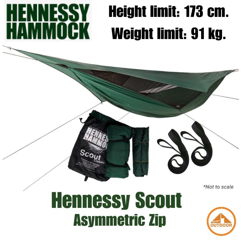 Hennessy Scout Asymmetric Zip Hammock เปลมุ้งเฮนเนสซี่พร้อมฟลายชีท