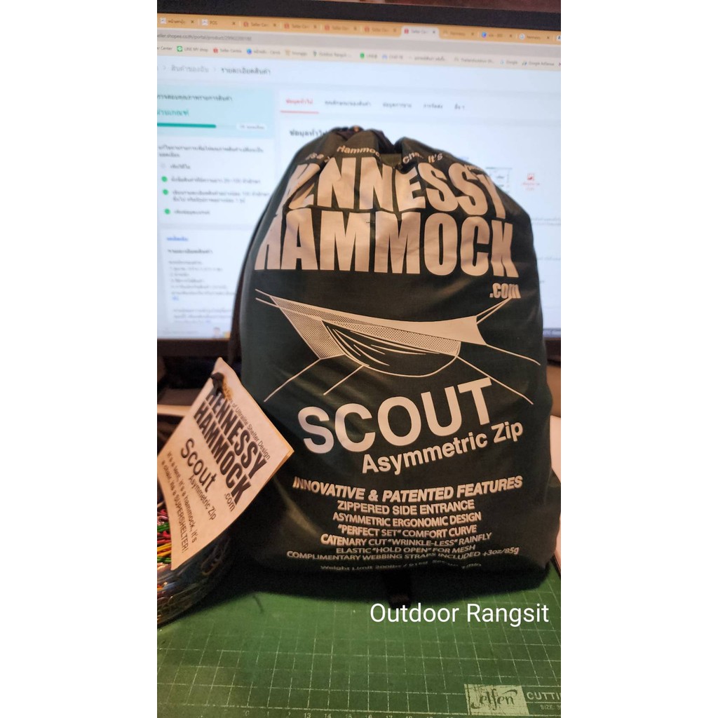 Hennessy Scout Asymmetric Zip Hammock เปลมุ้งเฮนเนสซี่พร้อมฟลายชีท
