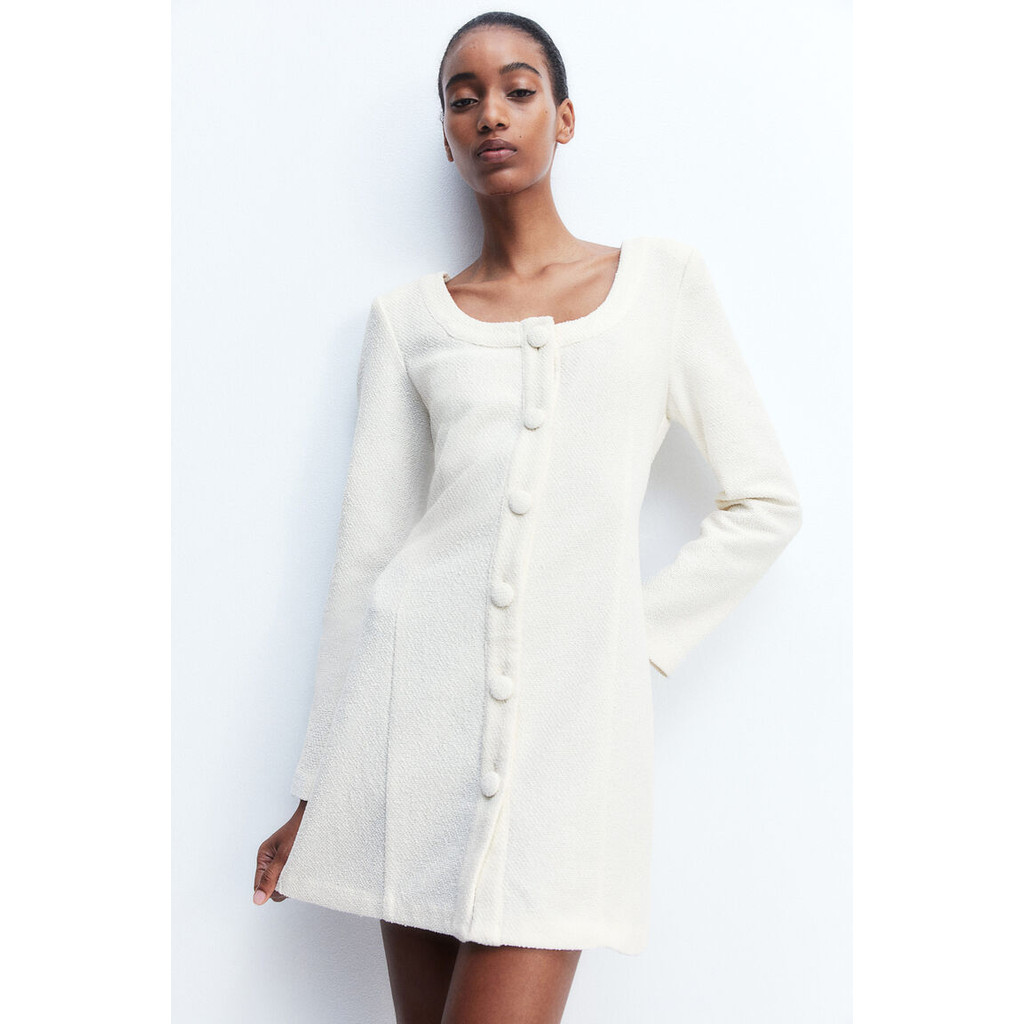 Jupe H&M En Tissu Texturé – Taille 4 (US) – Neuve Avec étiquettes (NWT) – Style « Full Skirt »