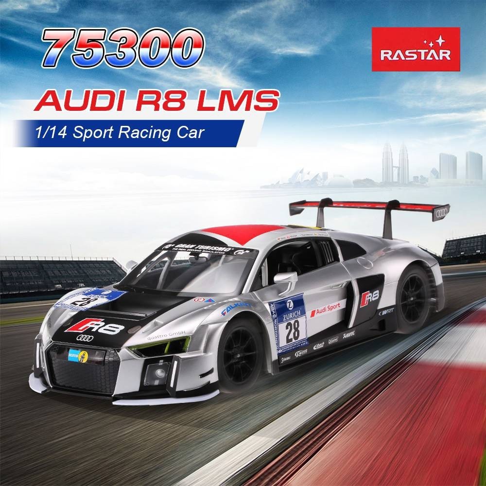 รถบังคับ AUDI R8 Rastar คันใหญ่ LMS 75300 Radio Control 1/14 | Shopee ...