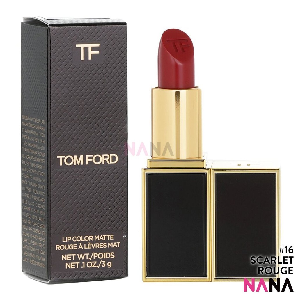 TOM FORD Lip Color Matte #16 Scarlet Rouge 3g | Shopee Thailand