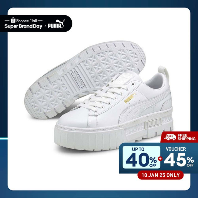 PUMA EVOLUTION - รองเท้ากีฬาผู้หญิง Mayze Classic สีขาว - 38420901 ...