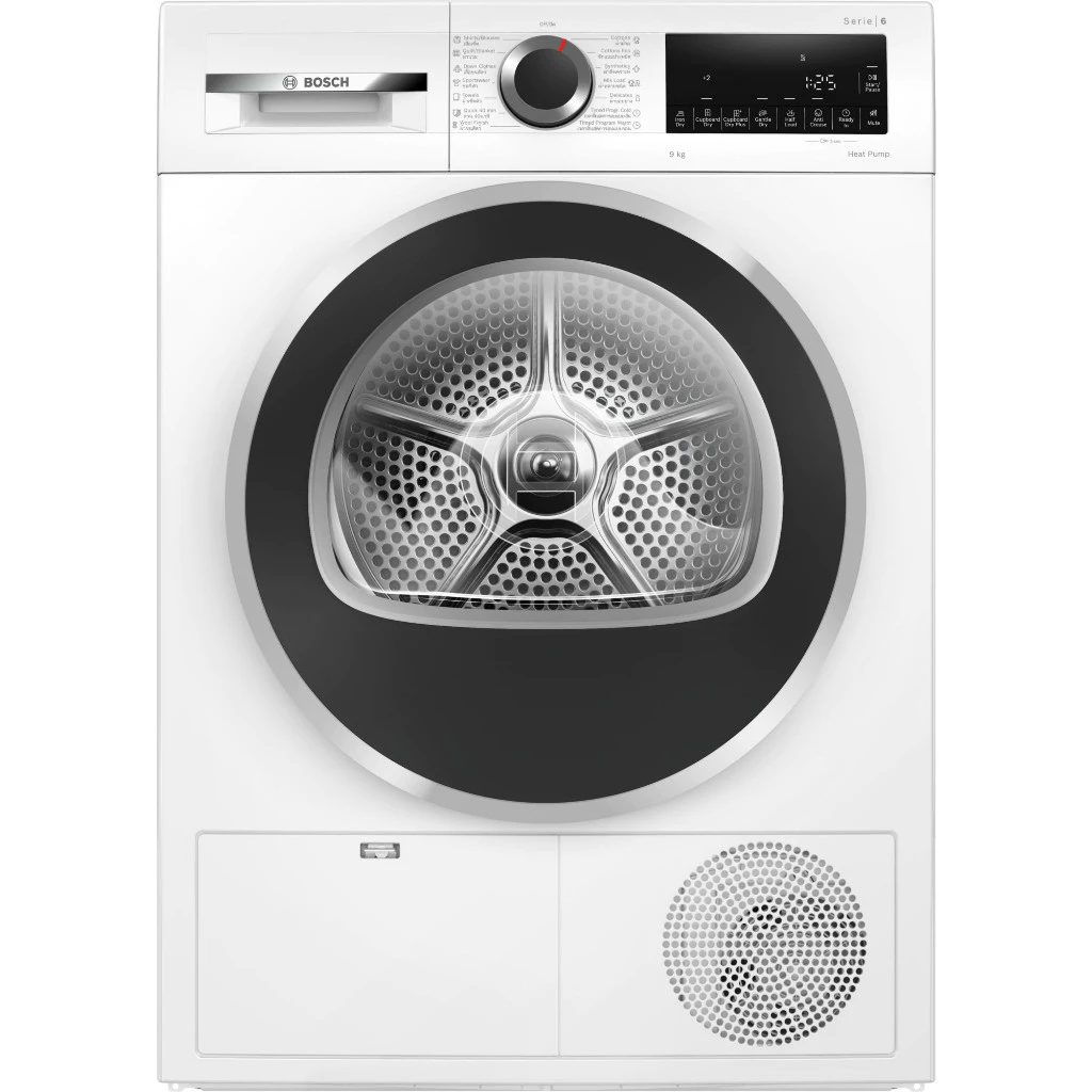 Bosch เครื่องอบผ้าระบบฮีตปั้ม ขนาด 9 กก. ซีรีส์ 6 รุ่น WQG24200TH
