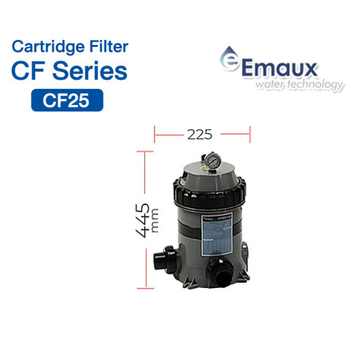 ถังกรองสระว่ายน้ำ EMAUX CF Series Cartridge Filters ถังกรองกระดาษ CF25 ...