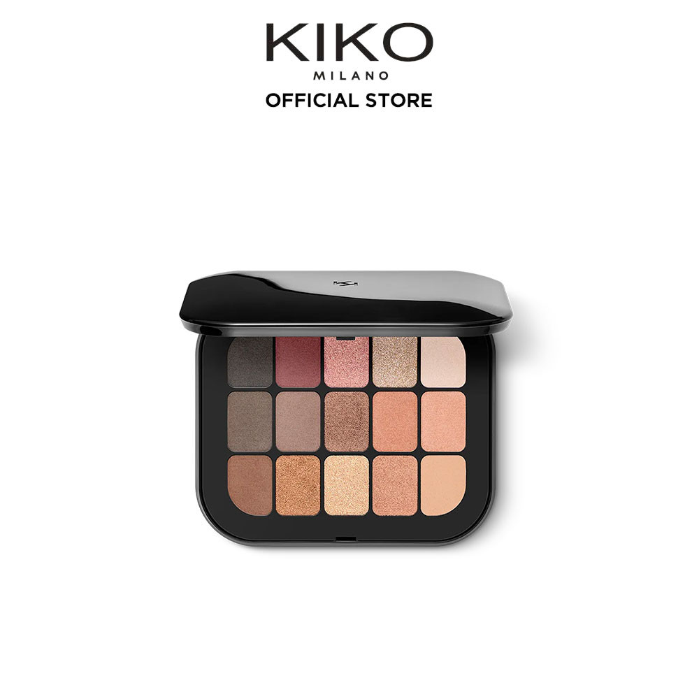 KIKO MILANO Master Eyeshadow Palette พาเลตอายแชโดว์ ทาตา 15 สี เนื้อ