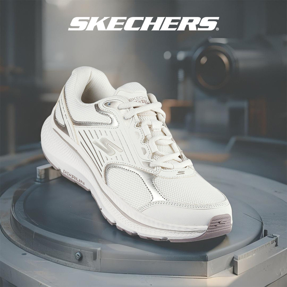 Skechers สเก็ตเชอร์ส รองเท้าผู้หญิง Women GOrun Consistent 2.0 Performance Shoes – 128606-NAT – Air-Cooled Goga Mat