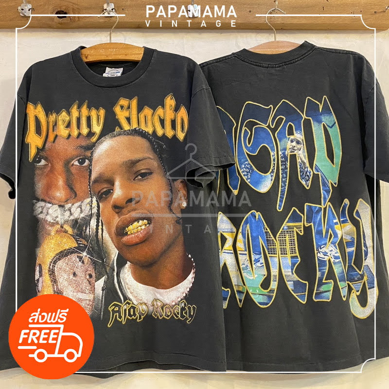 [ ASAP ROCKY ] Bio Washed tag Original Bootleg แท้ เสื้อHIPHOP เสื้อวิน ...
