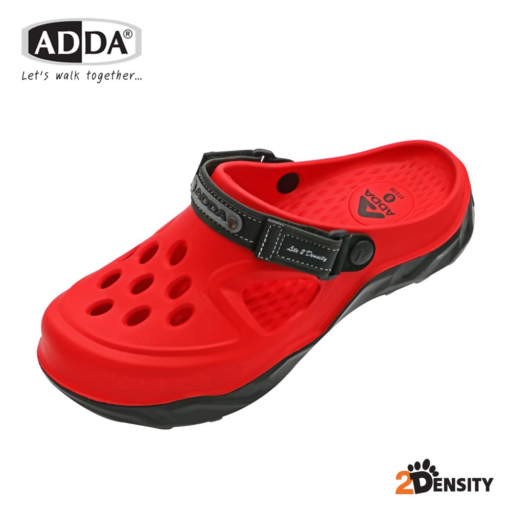 ADDA 2density รองเท้าแตะ รองเท้าลำลอง สำหรับผู้ชาย แบบสวมหัวโต