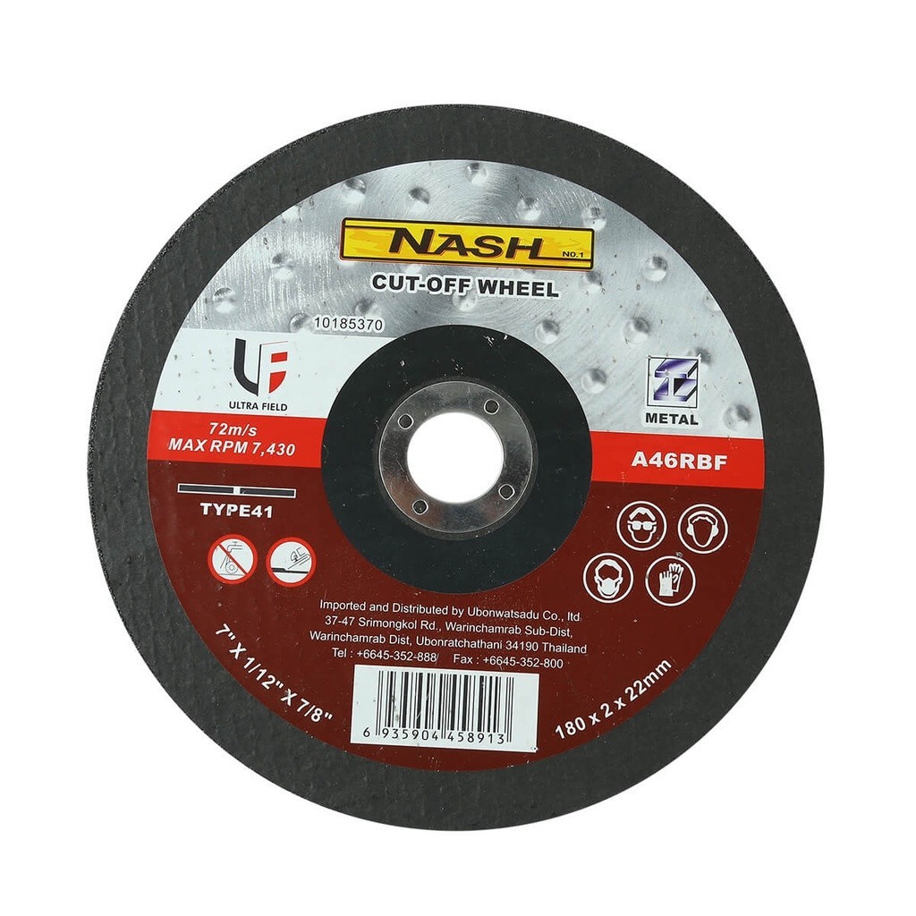NASH แผ่นตัดเหล็ก 7 นิ้ว x 2 มม. รุ่น A46RBF |PL| | Shopee Thailand