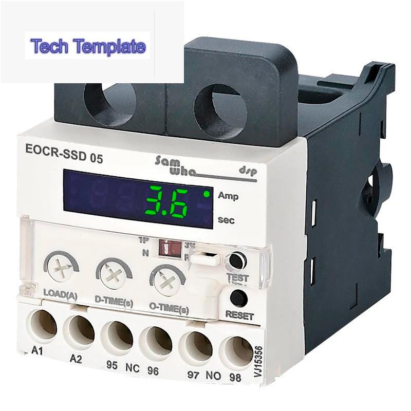 Samwha-dsp EOCR-SSD Digital Electronic Overload Relay Motor Protector ...