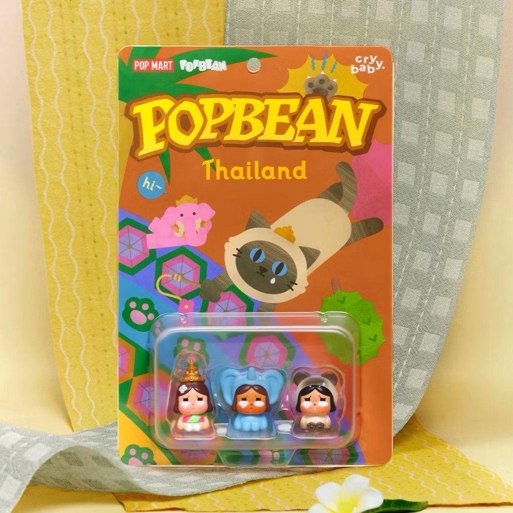 POP MART POP BEAN CRYBABY Thailand Limited Edition Set | Shopee Thailand