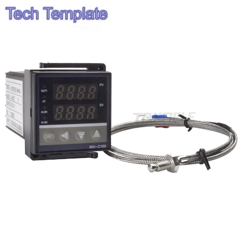 Digital PID Temperature Controller REX-C100 C100 เทอร์โมสตัทรีเลย์ ...