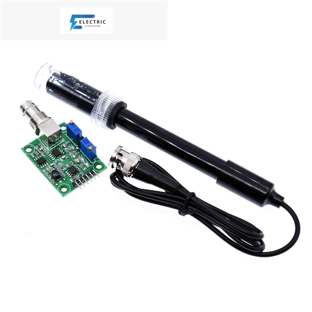 บอร์ดโมดูลเซนเซอร์ตรวจจับค่า PH ของเหลว สําหรับ Arduino BNC Electrode ...