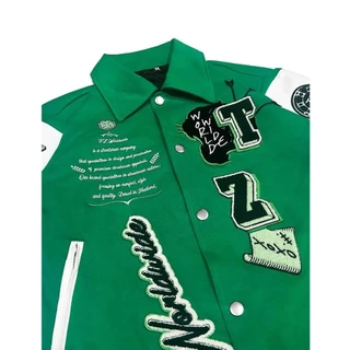 TZWORLDWIDE Varsity Jacket - Lucky Green