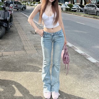 ANGELS.FAV - Molly jeans quần jean cạp thấp (có pad tăng mông) viền rách nhẹ, phần chân nhẹ nhàng 🫶💖