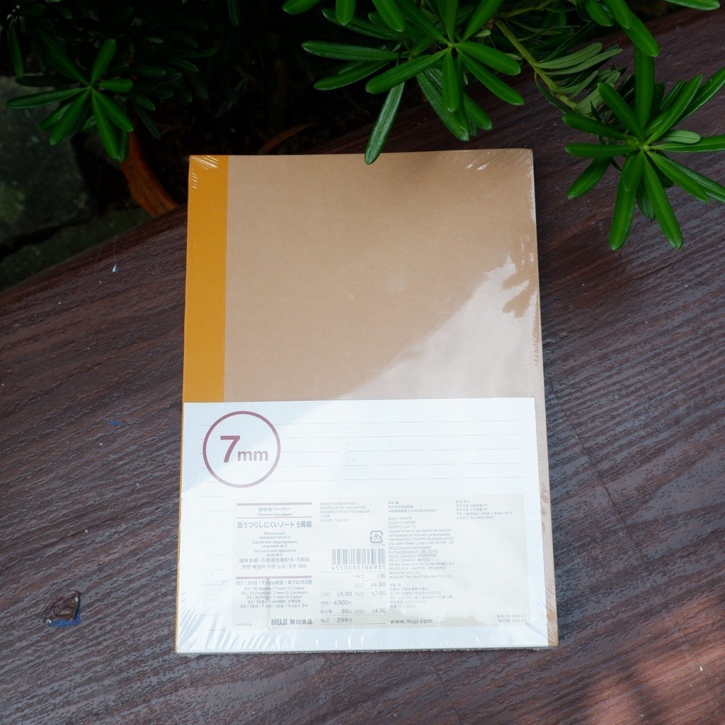 Muji Planting tree notebook ในเซตประกอบด้วย 5 เล่ม | Shopee Thailand
