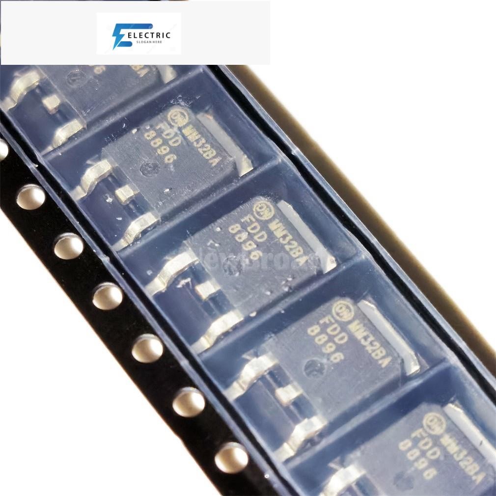 10 ชิ้น FDD8896 FDD 8896 TO-252 ในสต็อก DAK Field-effect ทรานซิสเตอร์ N ...