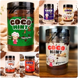 โกโก้ครั้นช์ phủ chocolate tự làm, topping đa dạng vị, mỗi hũ khoảng +/-270 gram, kèm muỗng miễn phí.