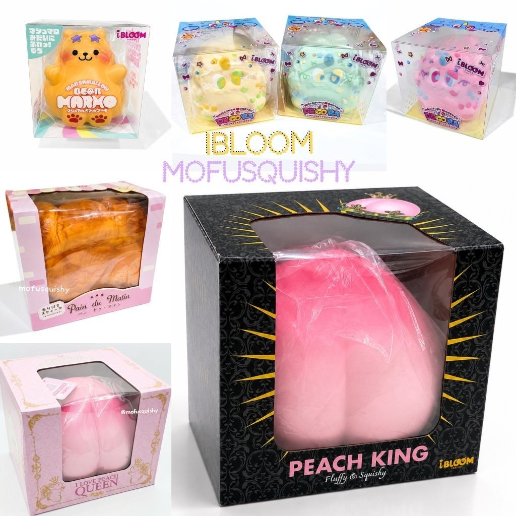 พร้อมส่ง** แท้💯 ibloom squishy king peach สกุชชี่แท้จากญี่ปุ่น