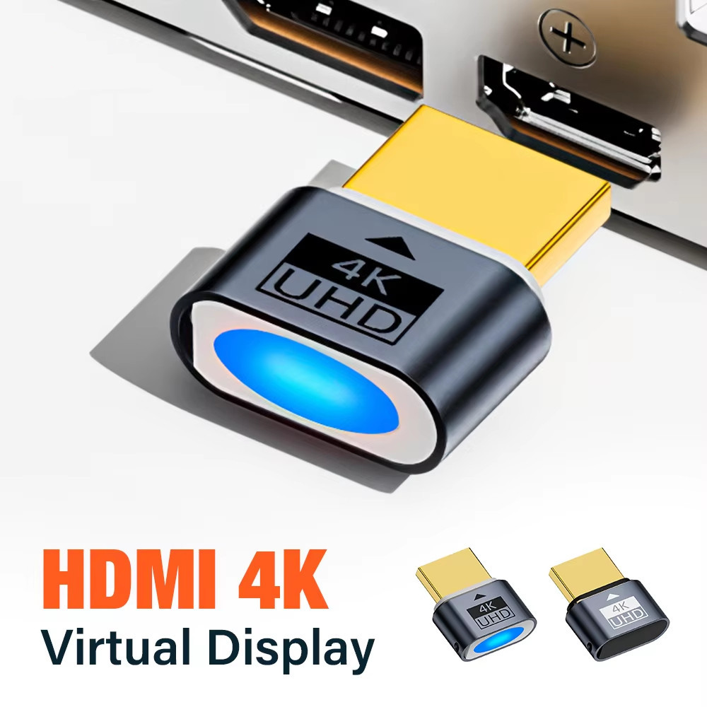 Chenyang HDMI 1.4 Dummy Plug – 4K UHD Virtuele Monitor EDID Emulator – Headless Display Adapter Tot 4K@60Hz – Plug & Play Voor Windows, Mac, Linux