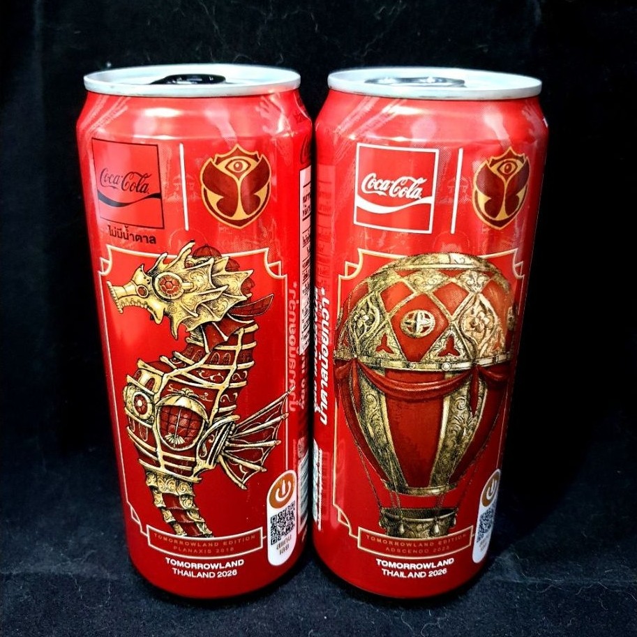 (กระป๋องเปล่าไม่มีน้ำ) โค้กกระป๋องหลายลาย TOMORROWLAND / FIFA World Cup ...