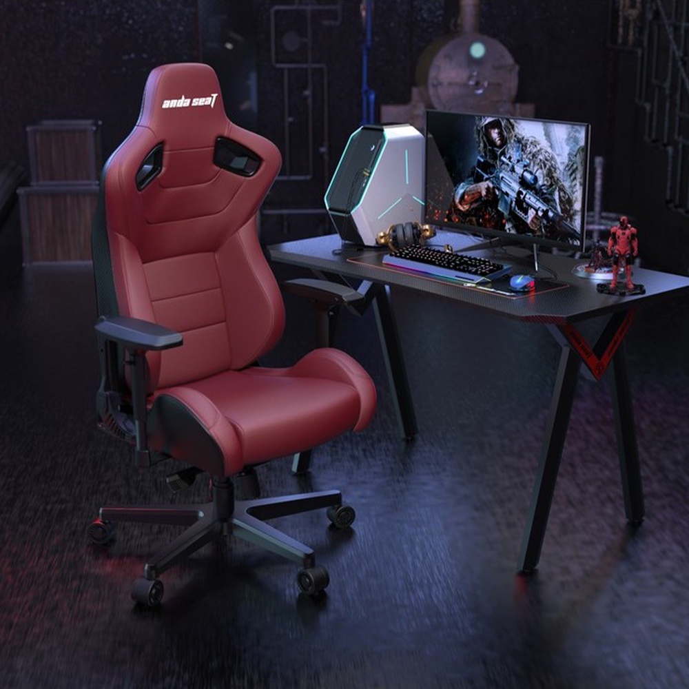 รูปภาพเพิ่มเติมของ Anda Seat Kaiser Series Premium Gaming Chair RedMaroon (AD12XL-02AB-PV) อันดาซีท เก้าอี้เกมมิ่ง สำหรับนั่งเล่นเกม เก้าอี้ทำงาน เก้าอี้เพื่อสุขภาพ สีแดง