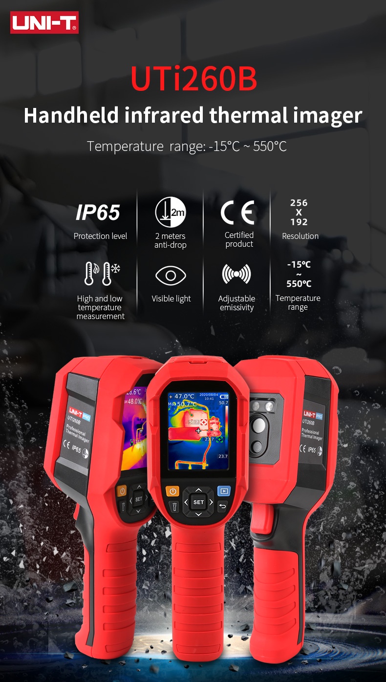 UNI-T UTi260B infrared Thermal Imager กล้องถ่ายภาพความร้อน -20~550 ํC ...