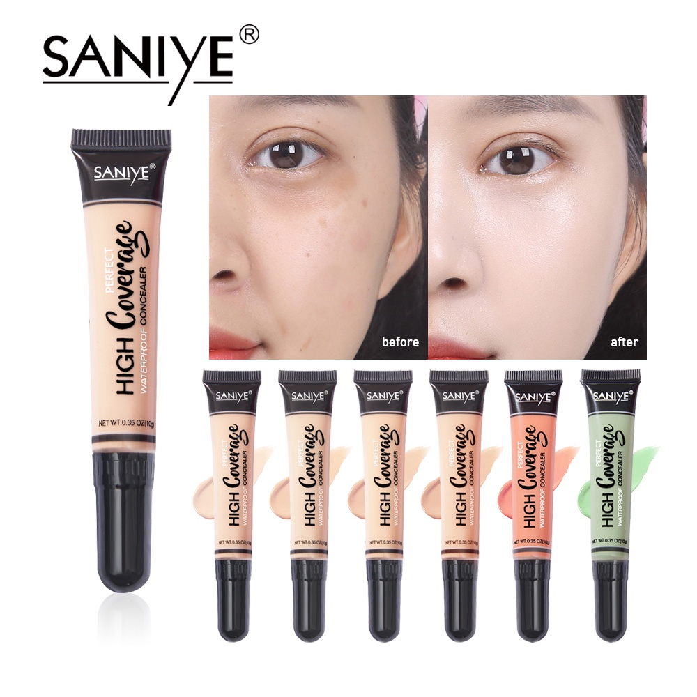 รายละเอียดเพิ่มเติมเกี่ยวกับ SANIYE คอนซิลเลอร์ กันน้ำ ปกปิดริ้วรอยบนใบหน้า มี 14 สี R1072-N