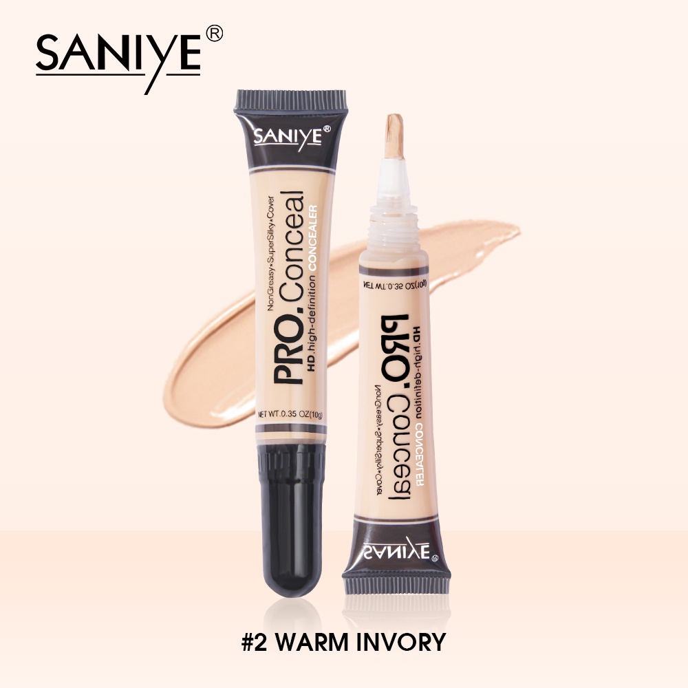 มุมมองเพิ่มเติมของสินค้า SANIYE คอนซิลเลอร์ กันน้ำ ปกปิดริ้วรอยบนใบหน้า มี 14 สี R1072-N