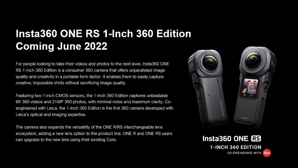 รูปภาพของ Insta360 ONE RS 1-inch 360 Edition (ประกันศูนย์)