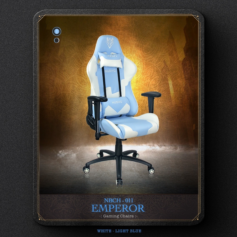 ลองดูภาพสินค้า Nubwo Gaming Chair เก้าอี้เกม รุ่น NBCH011 Emperor Series รับประกันศูนย์ไทย 1 ปี