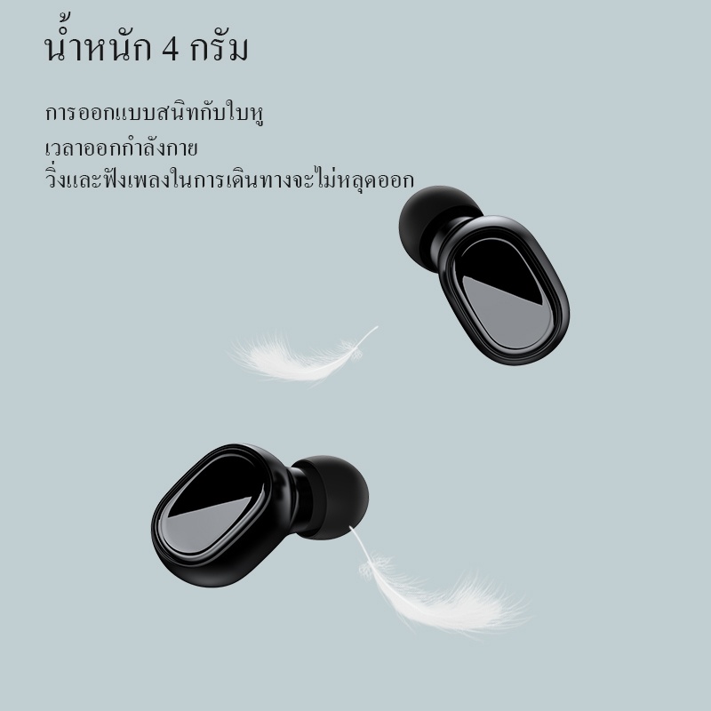 รูปภาพของ ROBOT รุ่น T20/T30 หูฟังบลูทูธ หูฟังบลูทูธไร้สาย หูฟัง Bluetooth Wireless Earphone Airbuds/In-Ear บลูทูธ 5.3 กันน้ำ IPX4 ประกัน 1 ปี