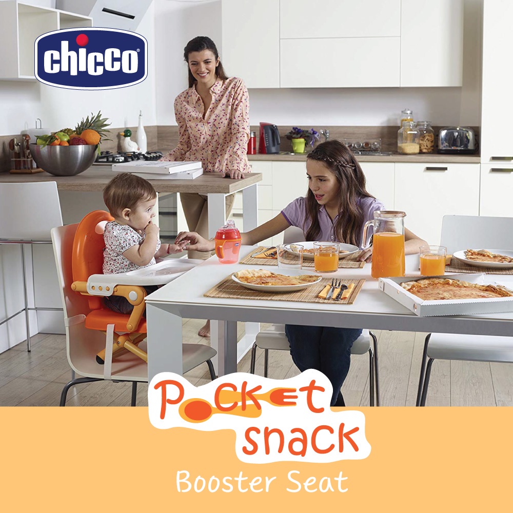 มุมมองเพิ่มเติมเกี่ยวกับ Chicco Pocket Snack Booster Seat เก้าอี้กินข้าวเด็ก เก้าอี้เด็ก ปรับระดับความสูงได้ 4 ระดับ