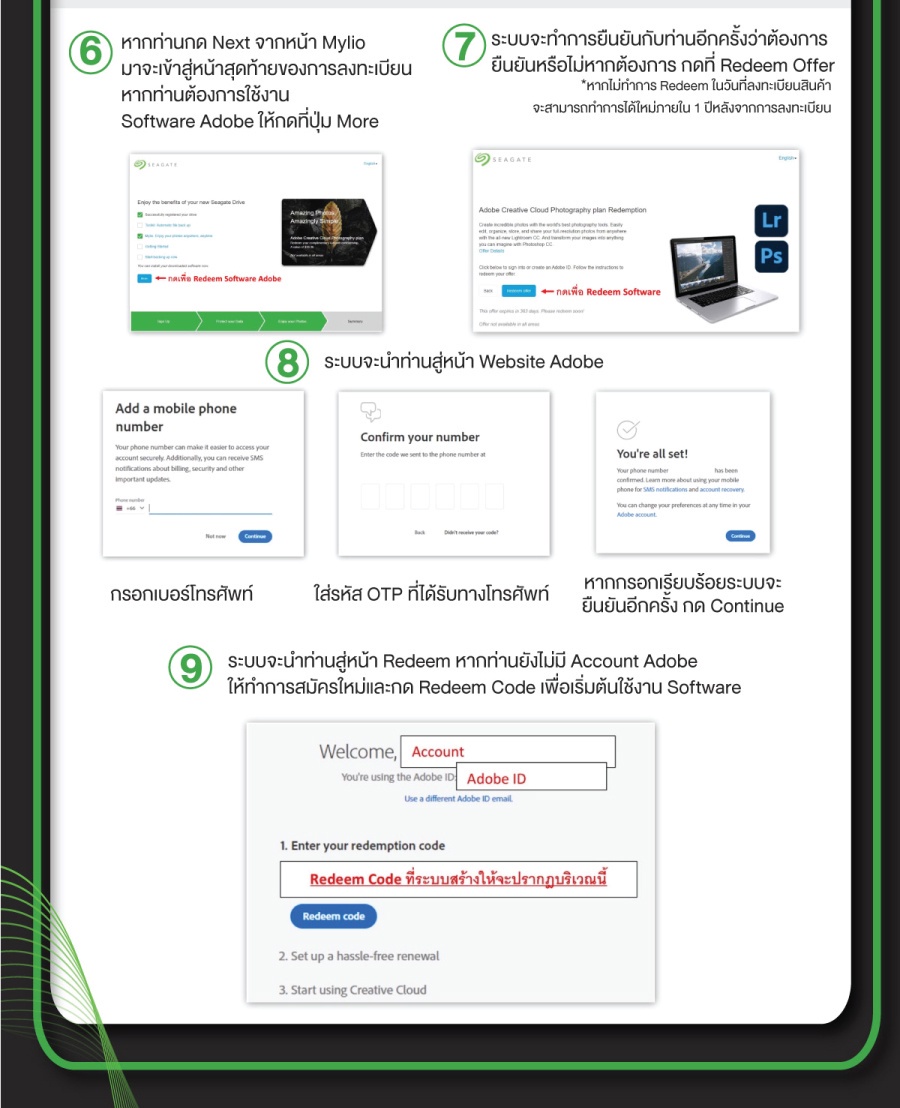 ภาพประกอบของ Seagate 2TB One Touch with Password 2.5" USB 3.0 External Harddisk, ฟรีบริการกู้ข้อมูล (STKY200040X)