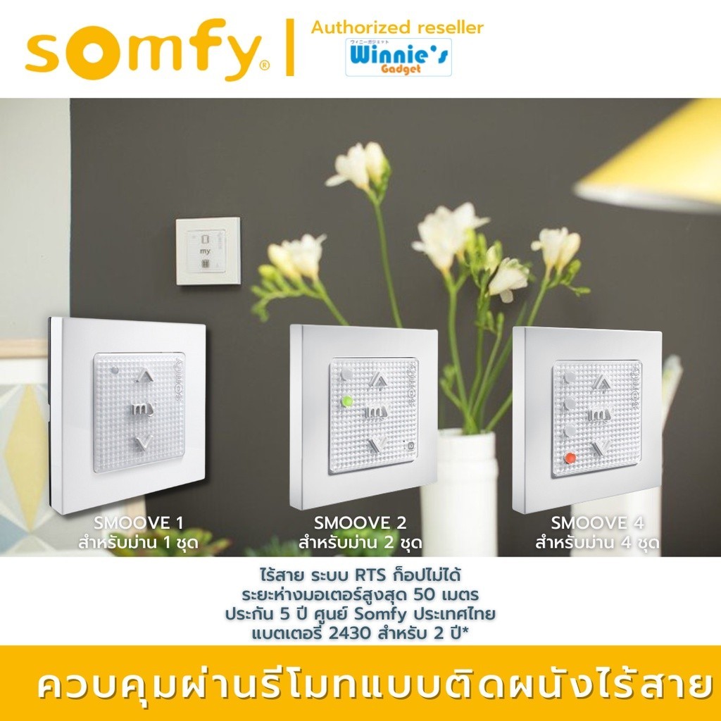 Somfy Altus 50 RTS 6/32 (ขายส่ง) มอเตอร์ไฟฟ้าสำหรับม่านม้วน มอเตอร์ ...