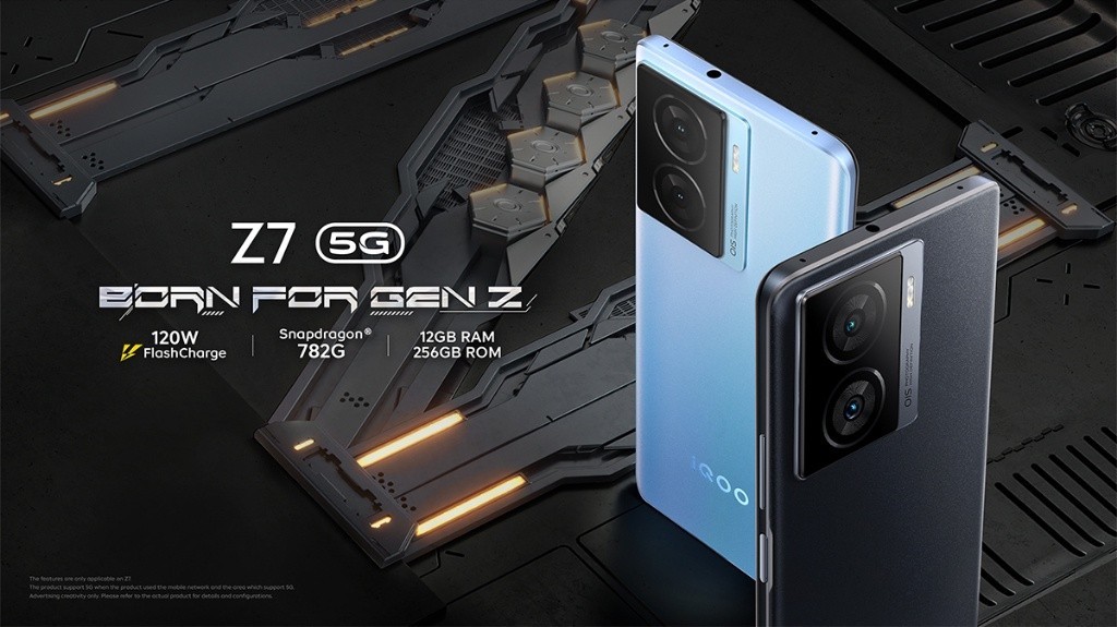 iQOO Z7 5G 12GB+256GB | Snapdragon782G | หน้าจอ 6.64"120Hz | FlashCharge120w+5000mAh