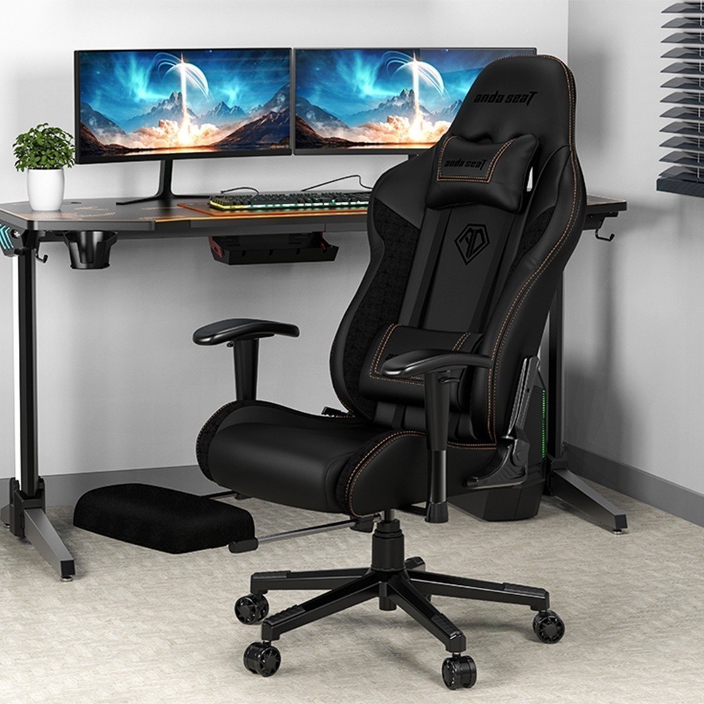 Anda Seat Jungle 2 Series Gaming Chair / Office Chair with Footrest (AD5T-03-B-PVF) อันดาซีท เก้าอี้เกมมิ่งเพื่อสุขภาพ